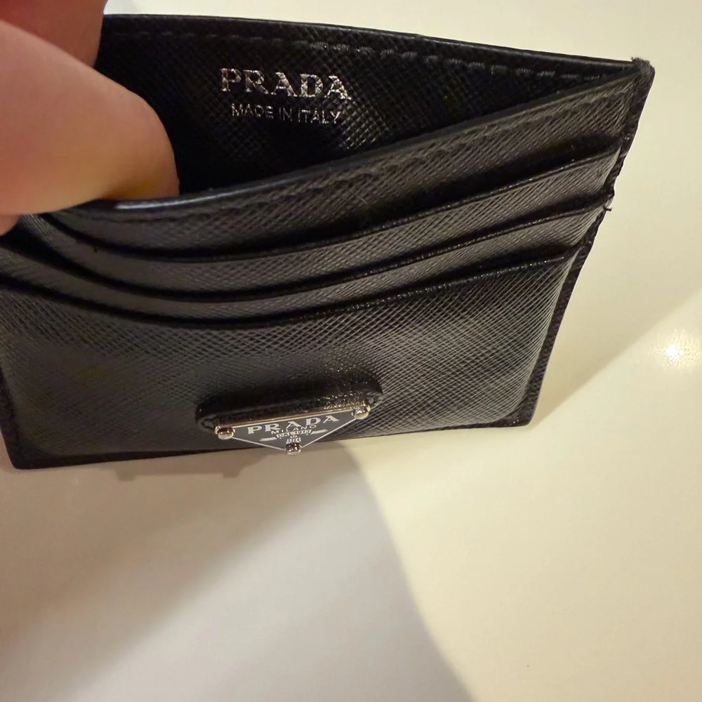 PRADA Saffiano Leather card holder
